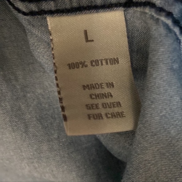 Per Se Anthropologie Shirt Dress Casual Business Minimalist Versatile Blue L - Picture 7 of 11